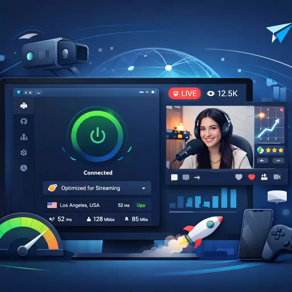 直播卡顿掉粉？快连让画面稳定不翻车