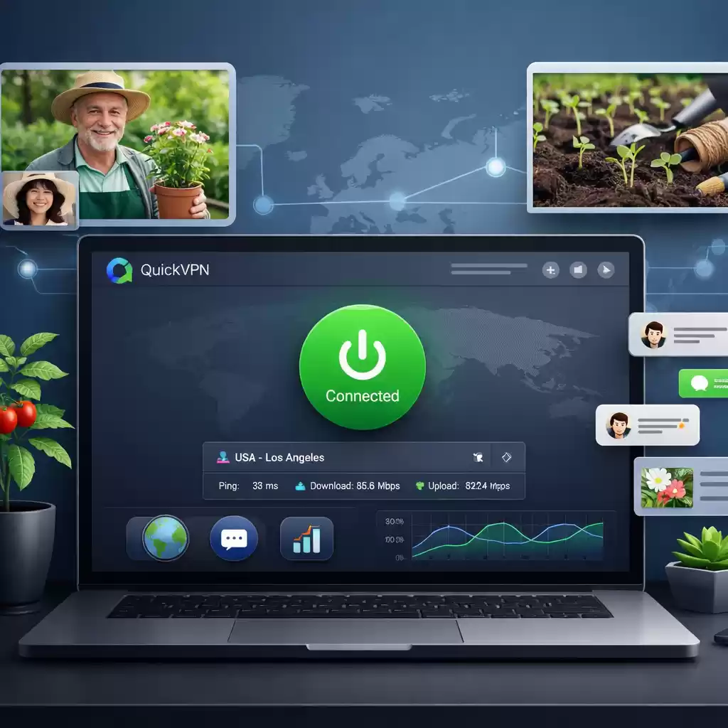 快连上网加速器让海外园艺爱好者实时交流种植技巧