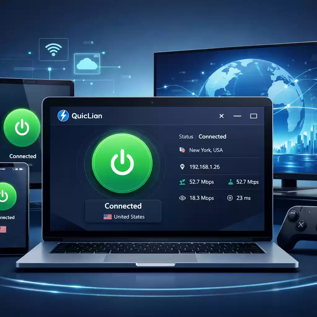 快连加速器家庭套餐实测:5台设备同时在线不卡顿