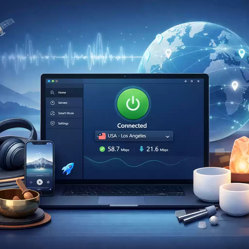 快连加速器：让海外频率疗愈音乐无损传输，心灵的宁静之旅