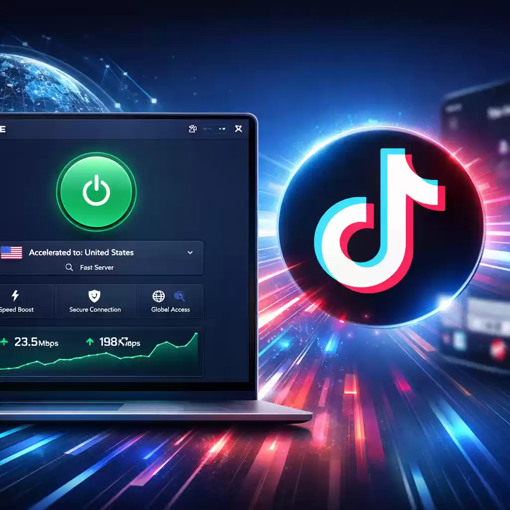 快连上网加速器让TikTok海外版加载快如闪电